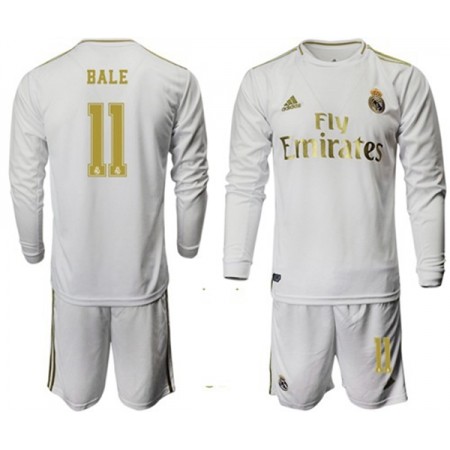 Fußballtrikots Real Madrid Bale 11 Kinder Heim Trikotsatz 2019-2020 Langarm Fußballtrikots Real Madrid Bale 11 Kinder Heim Trikotsatz 2019-2020 Langarm